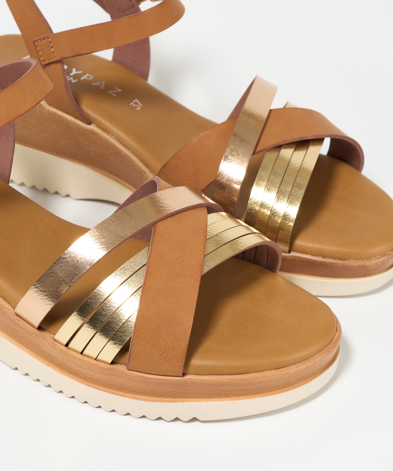 Sandalias tiras combinadas image number null